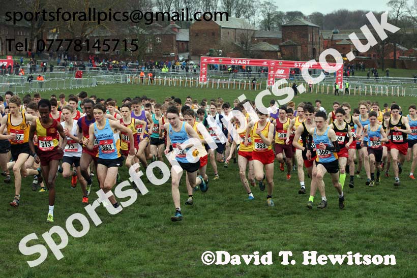 Intermediate boys 2019 New Balance English Schools Cross Country Champs, Temple Newsam, Leeds. Photo:  David T. Hewitson/Sports for All Pics
